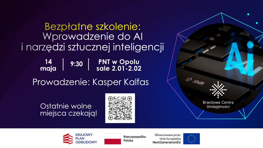 Szkolenie: Wprowadzenie do AI i narzędzi sztucznej inteligencji