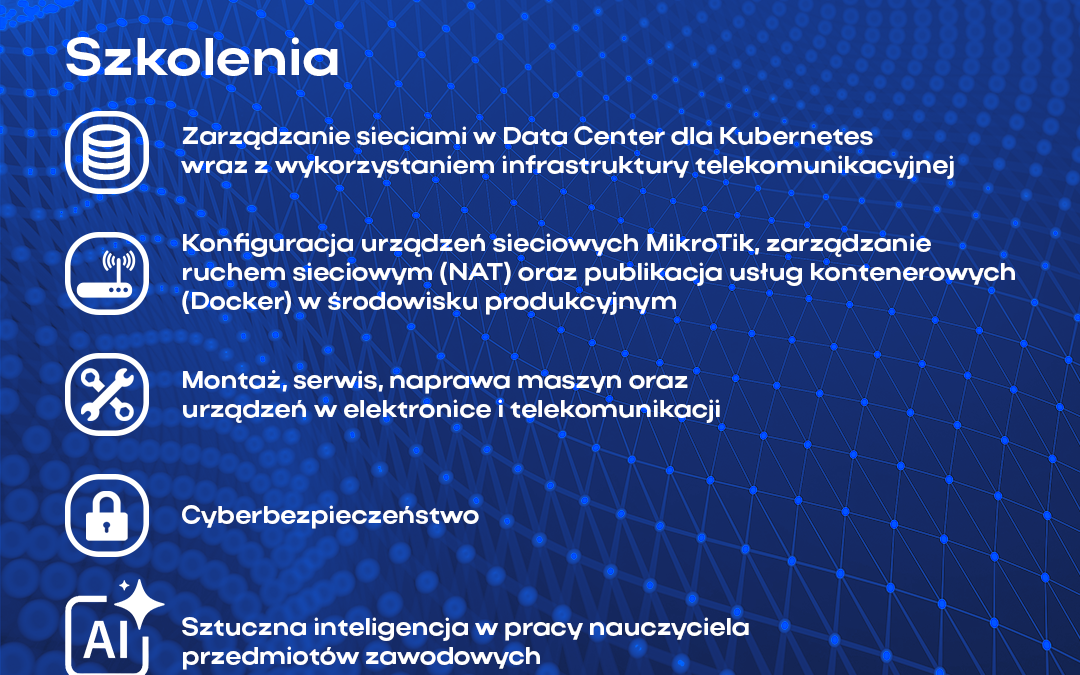 Branżowe Centrum Umiejętności w zakresie telekomunikacji rusza ze szkoleniami